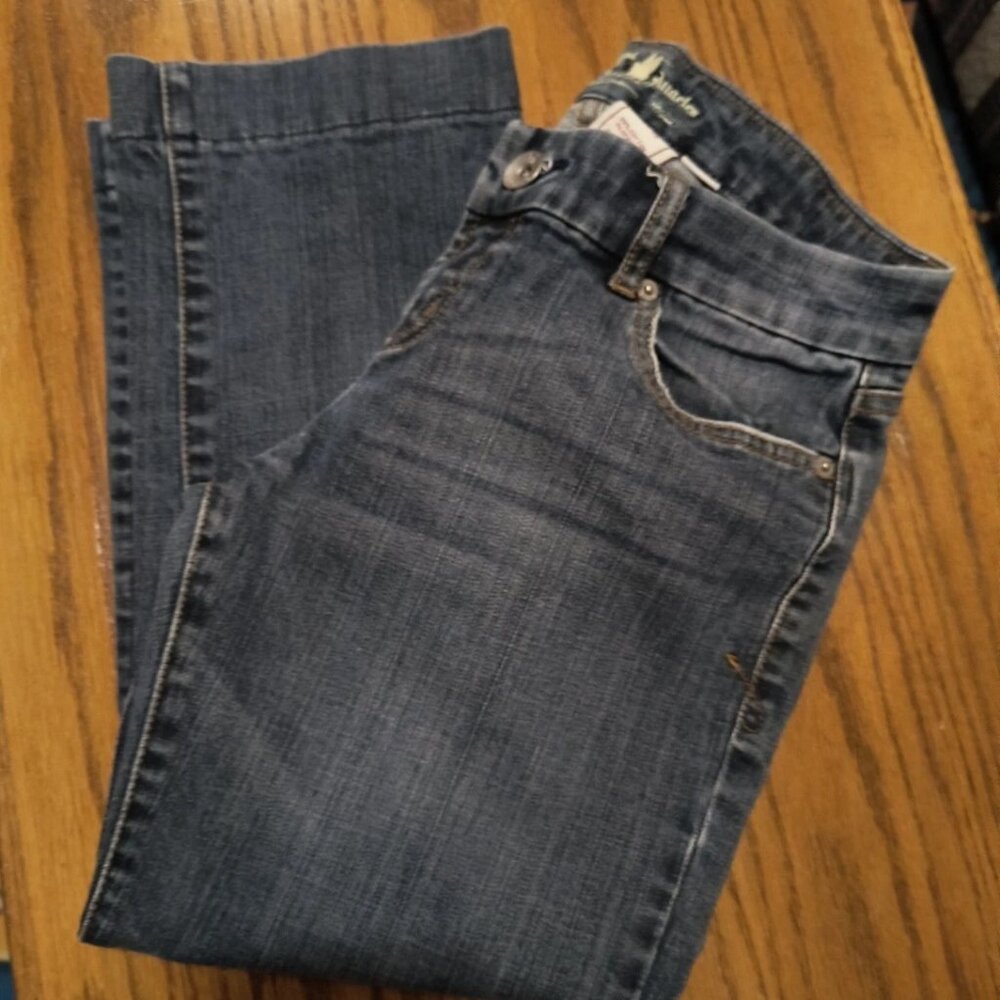 Women's Los Angeles Capri Medium Wash Stretch Jeans 29 Barely Worn